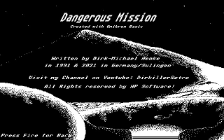 Dangerous Mission atari screenshot
